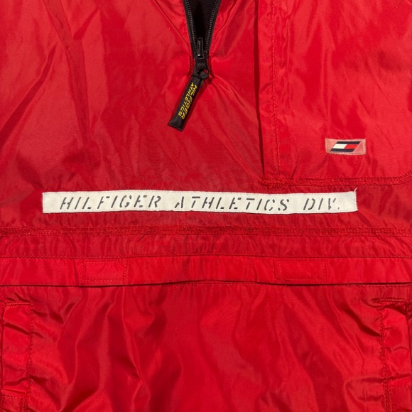 Vintage Y2K Tommy Hilfiger Athletics Reversible Vest Mens XL Red Black 2000 - Picture 7 of 10
